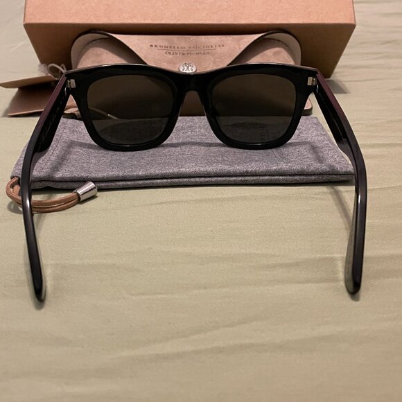 BRUNELLO CUCINELLI x OLIVER PEOPLES Mr. Brunello Horn Sunglasses - Picture 4 of 16